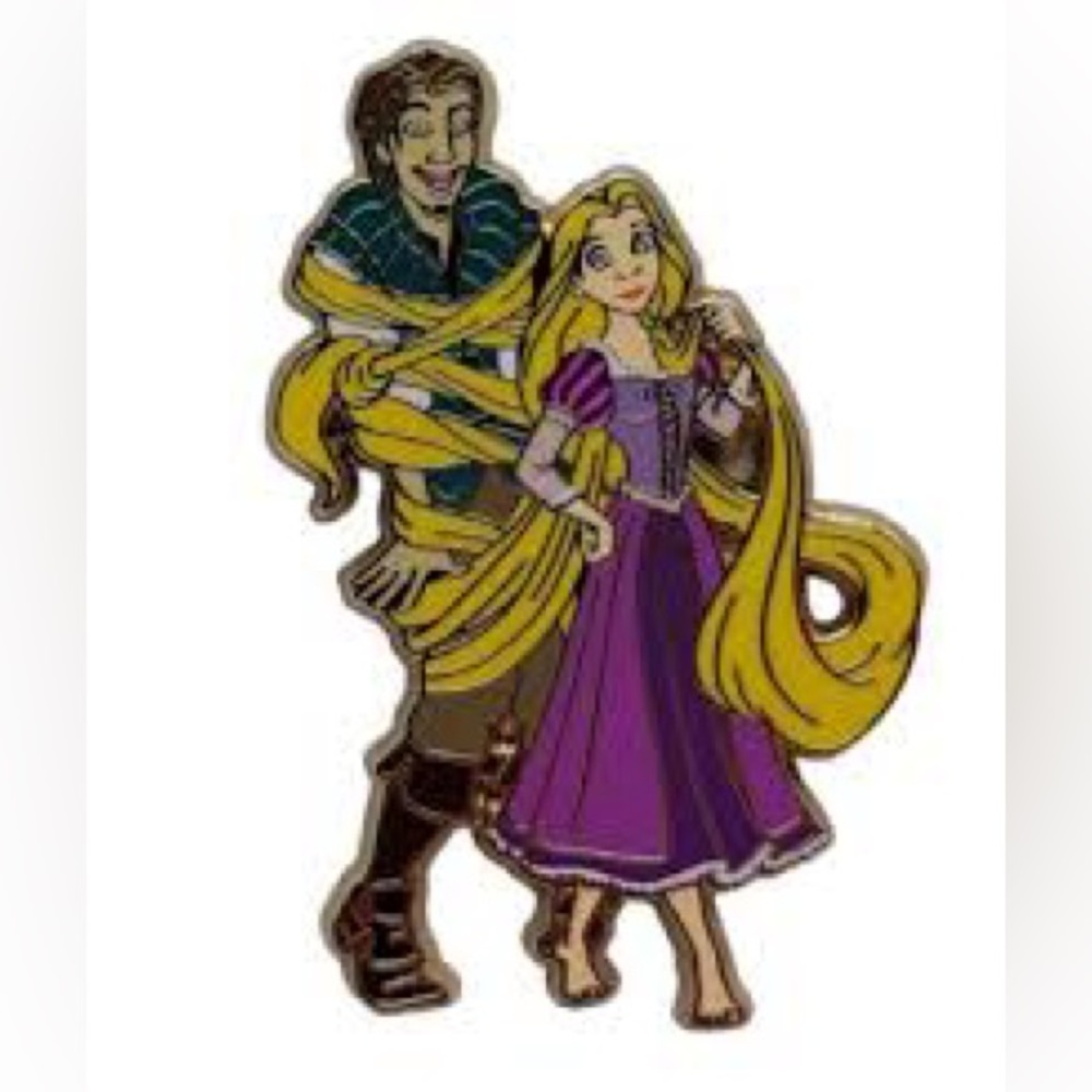 Tangled Flynn Rider In Rapunzel's Hair Disney pin
